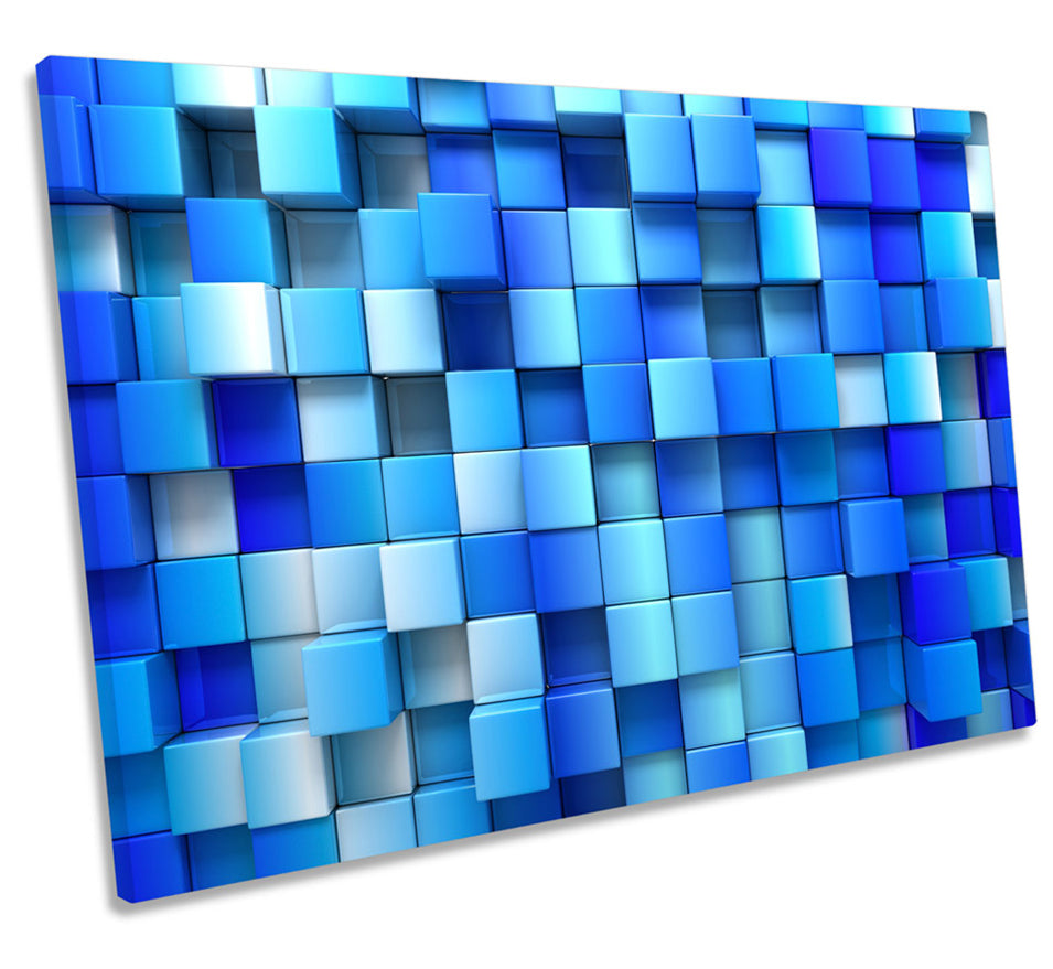 Abstract Blocks Blue