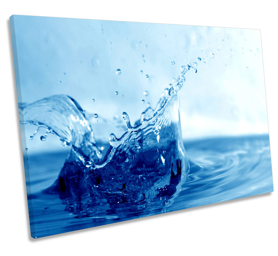 Blue Water Splash Bathroom