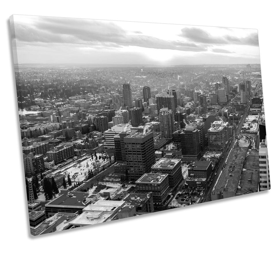 Calgary Canada City B&W