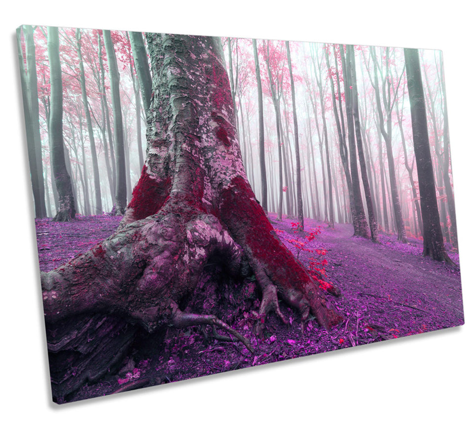 Purple Forest Trees