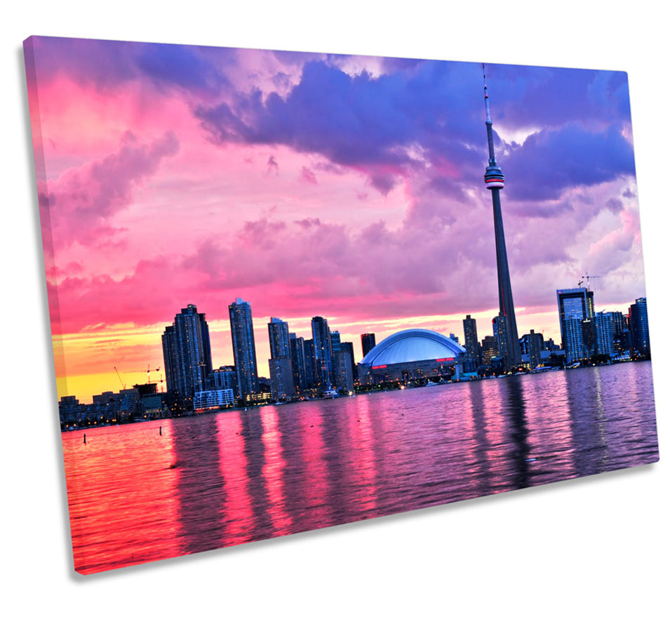Toronto Skyline City Sunset Canada