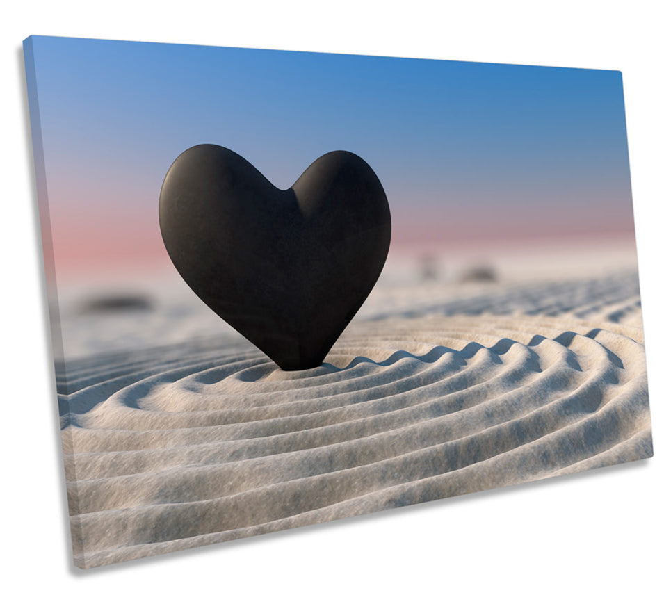 Heart Pebble Sand