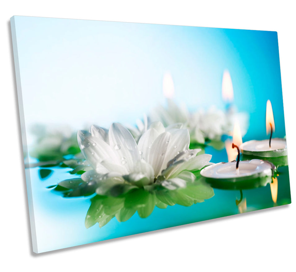 Water Lily Candle Floral