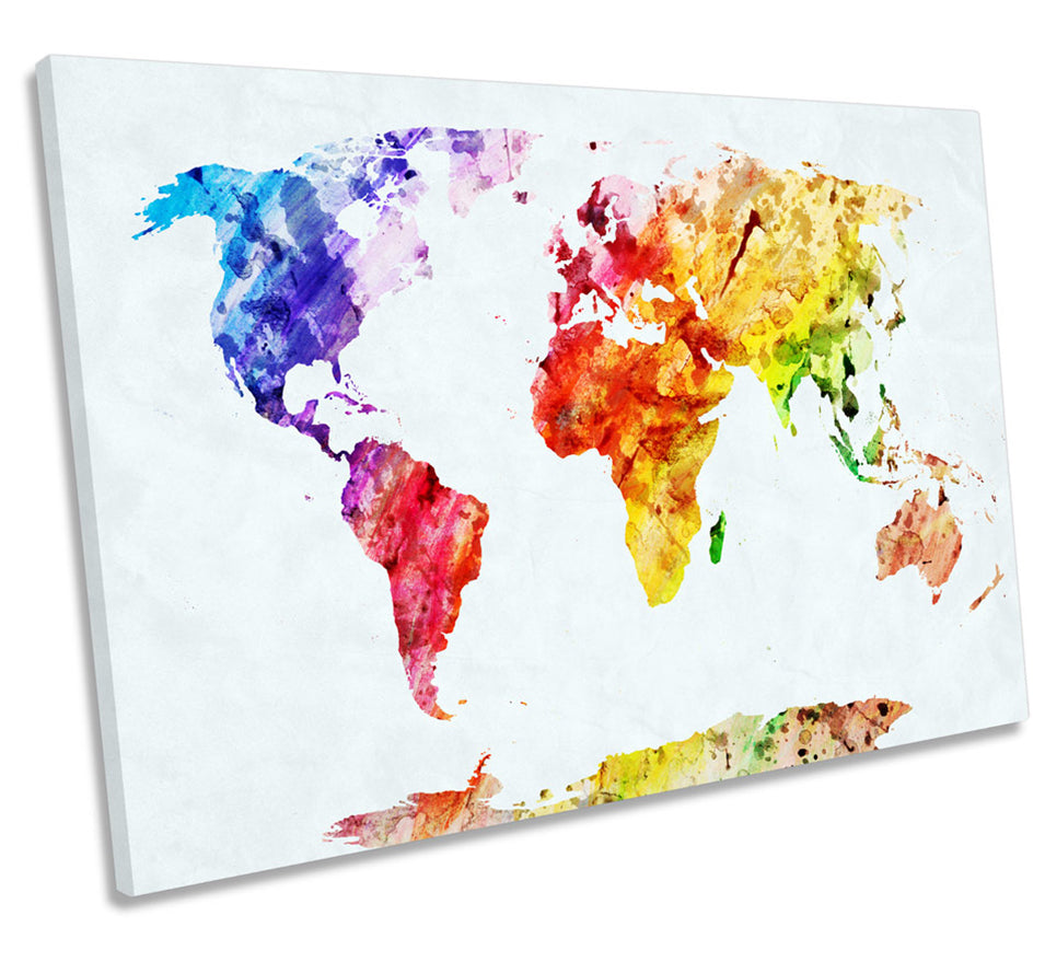 Map of the World Colourful