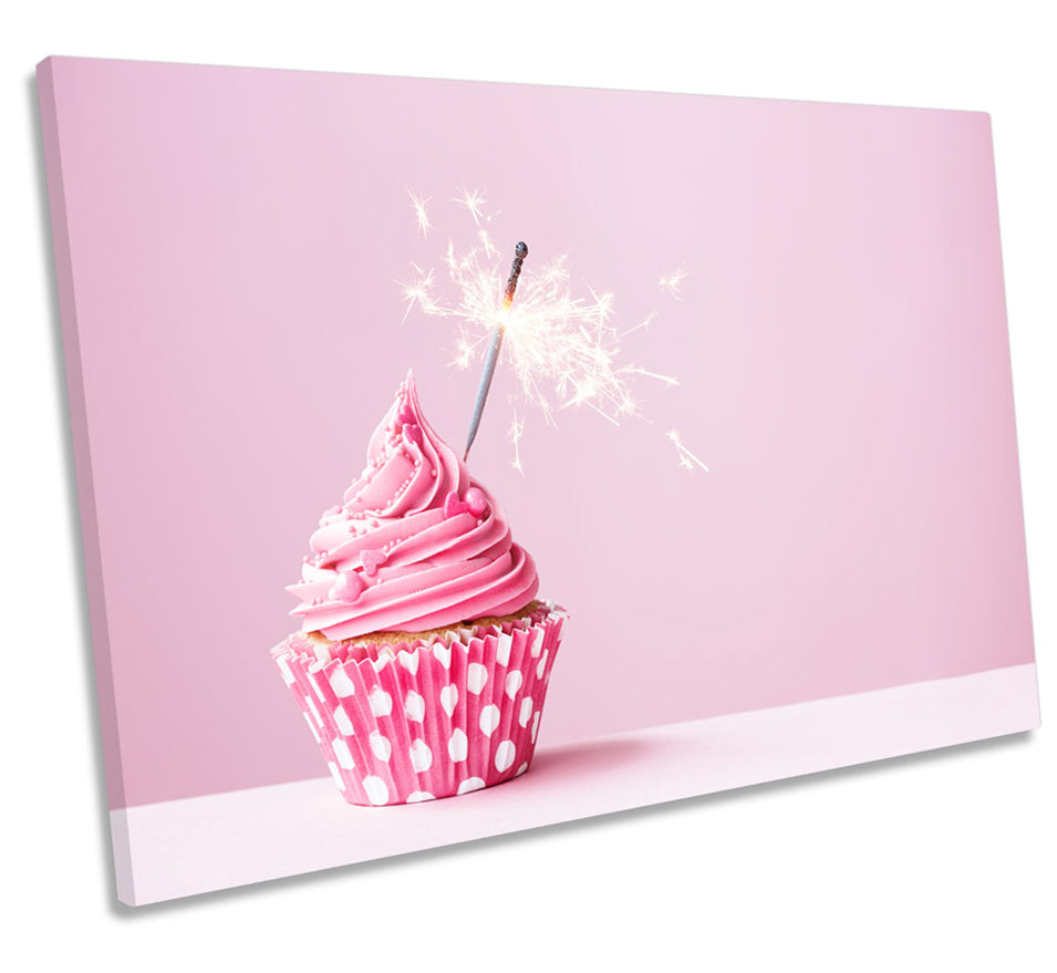 Pink Cup Cake Sparkler