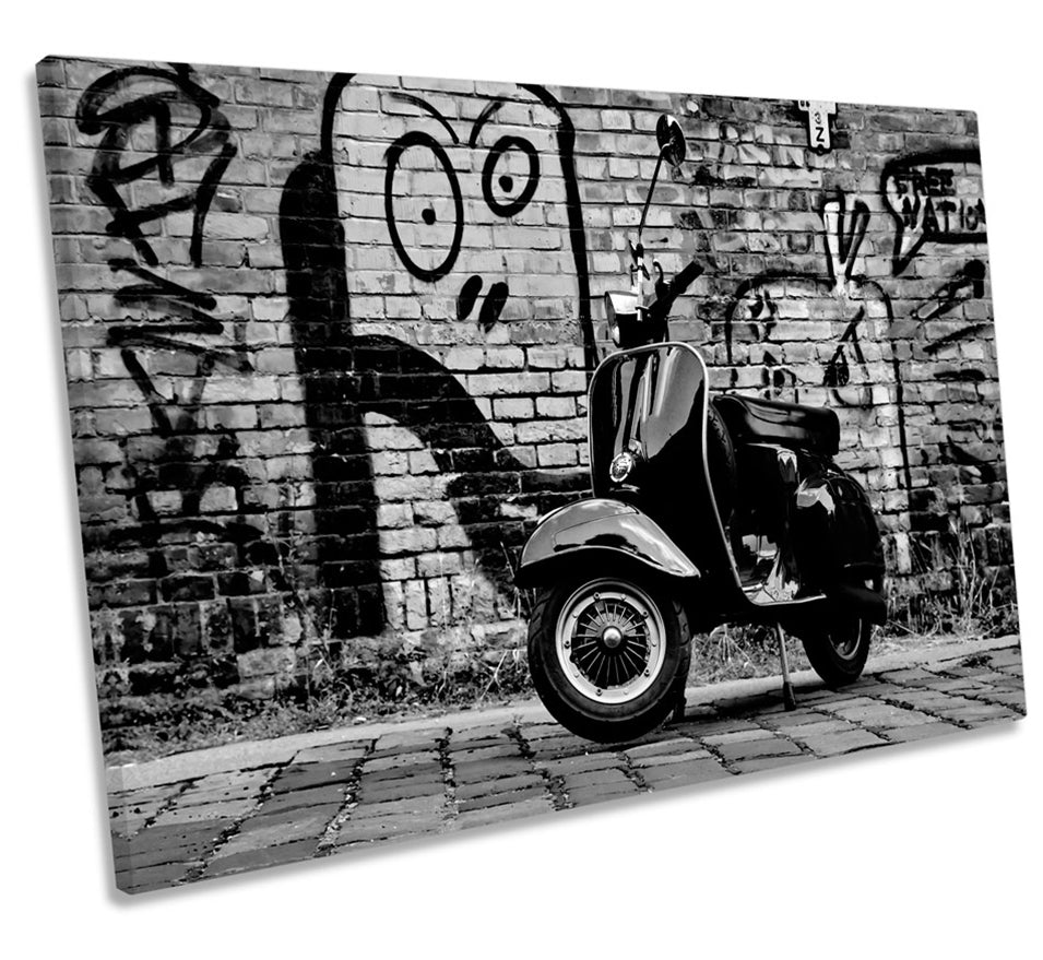 Black Scooter Graffiti