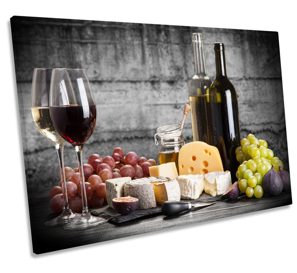 Wine Grapes Cheese Kitchen