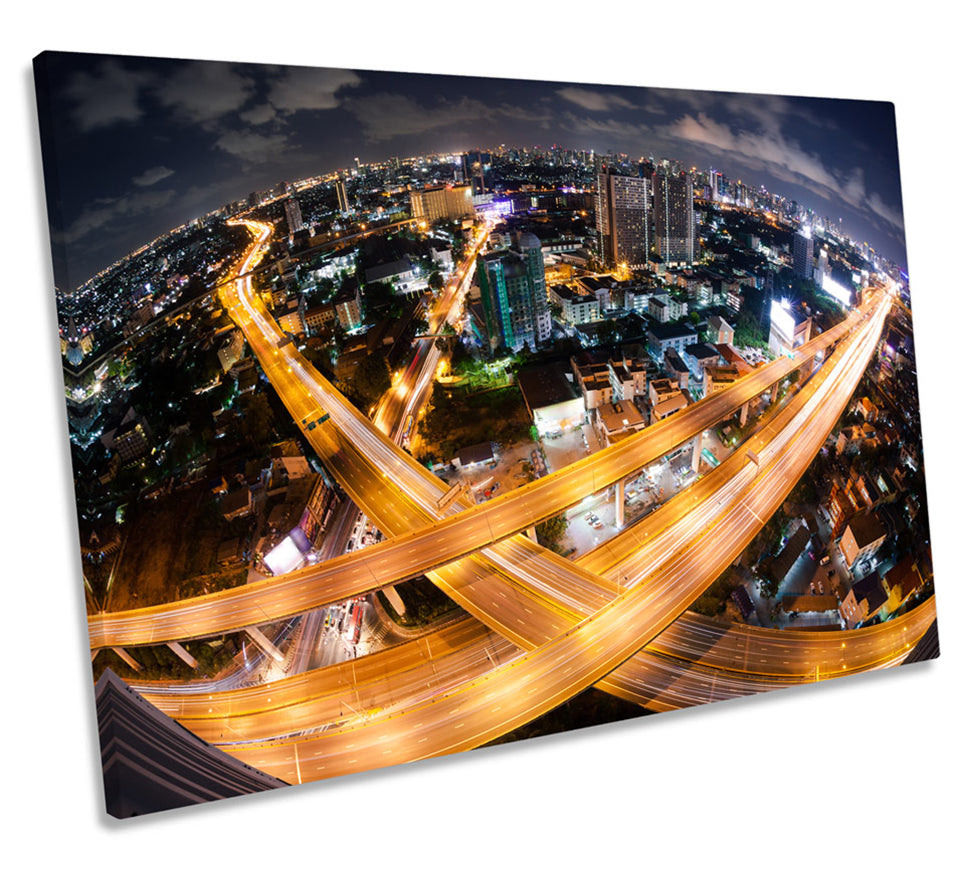 Bangkok Highway City Skyline