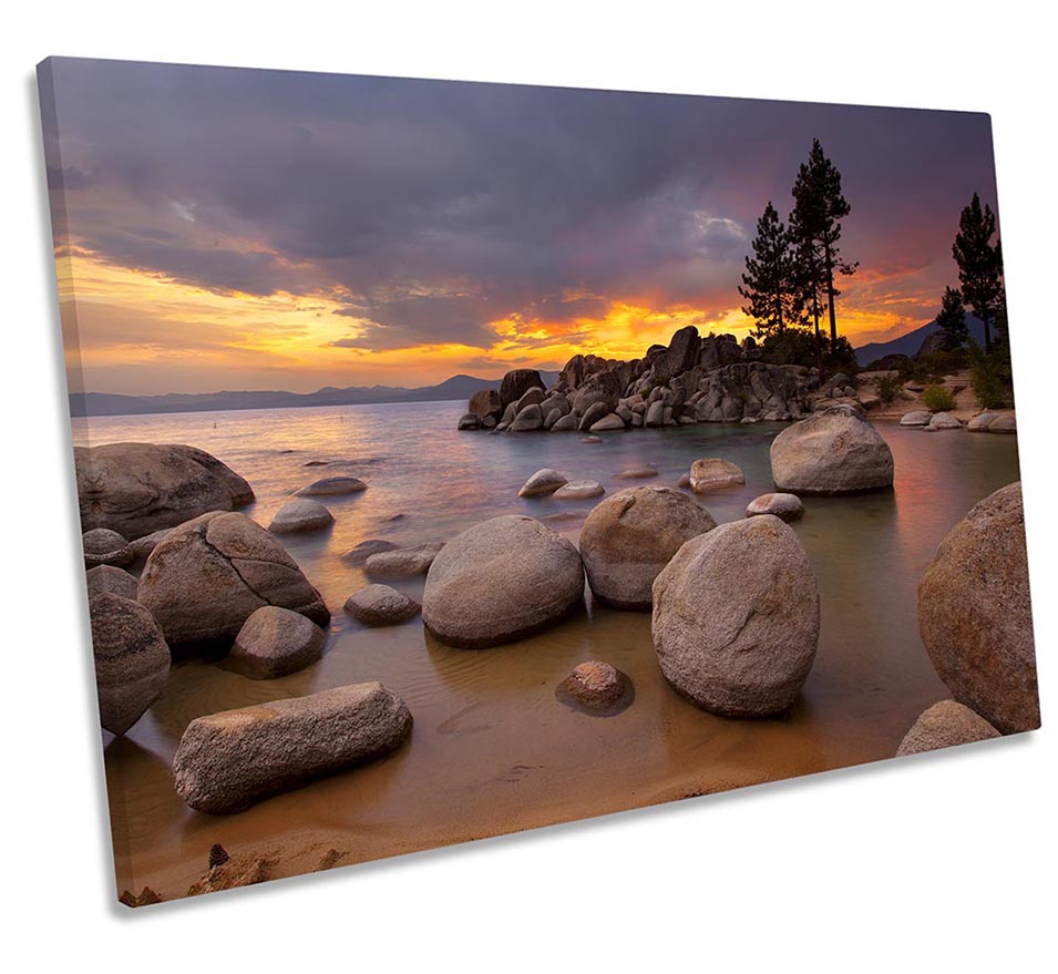 Lake Tahoe Sunset Landscape