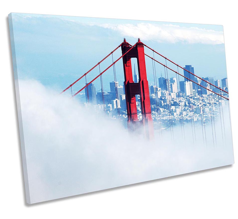 Golden Gate Bridge Misty
