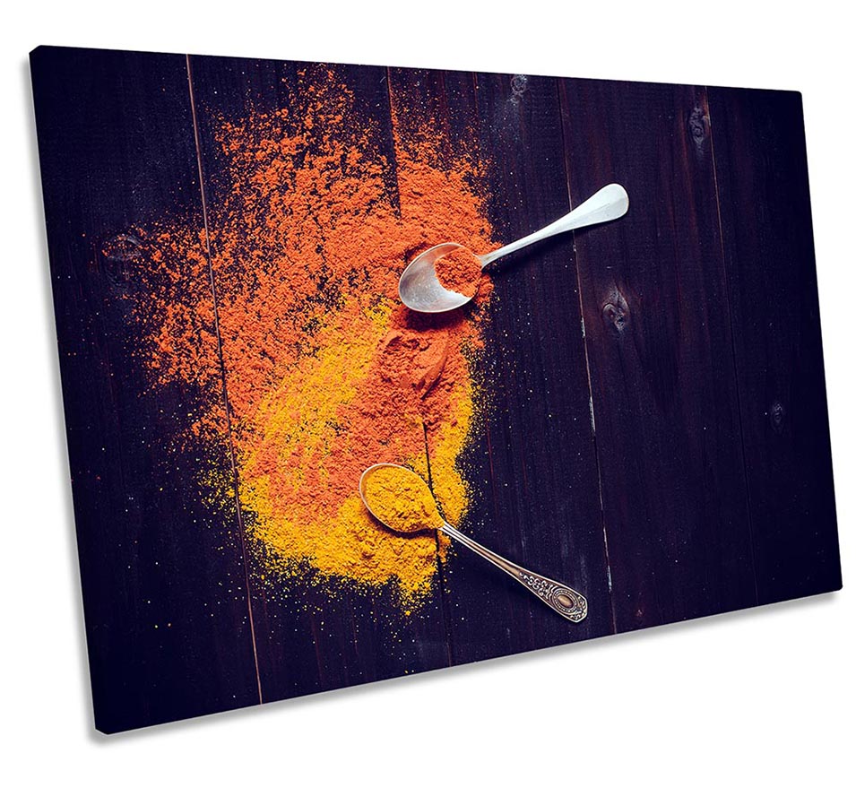 Kitchen Spices Orange Spoons