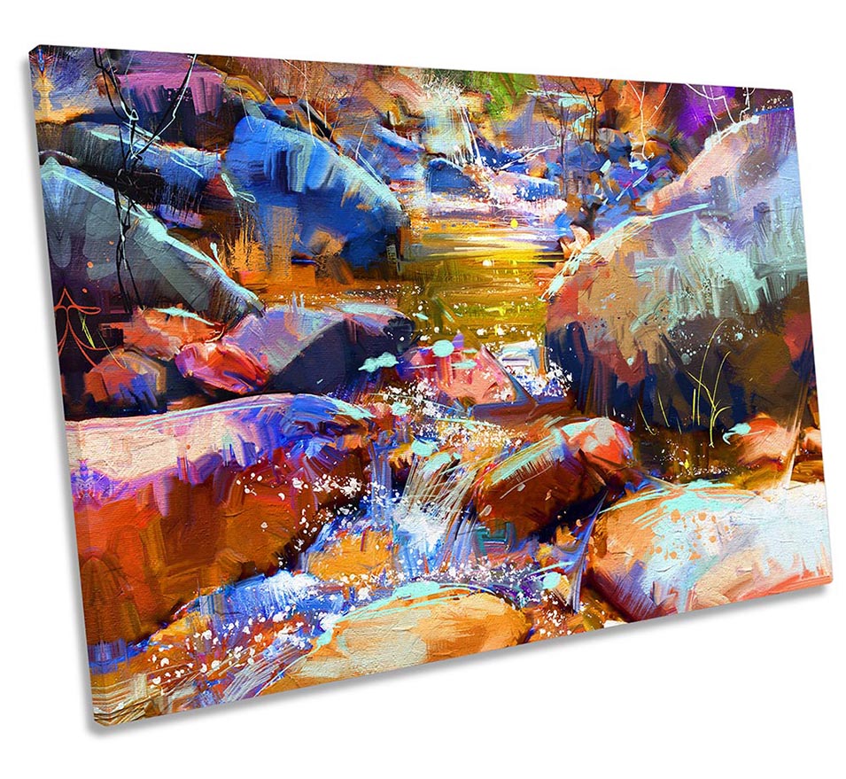 Abstract Landscape Waterfall