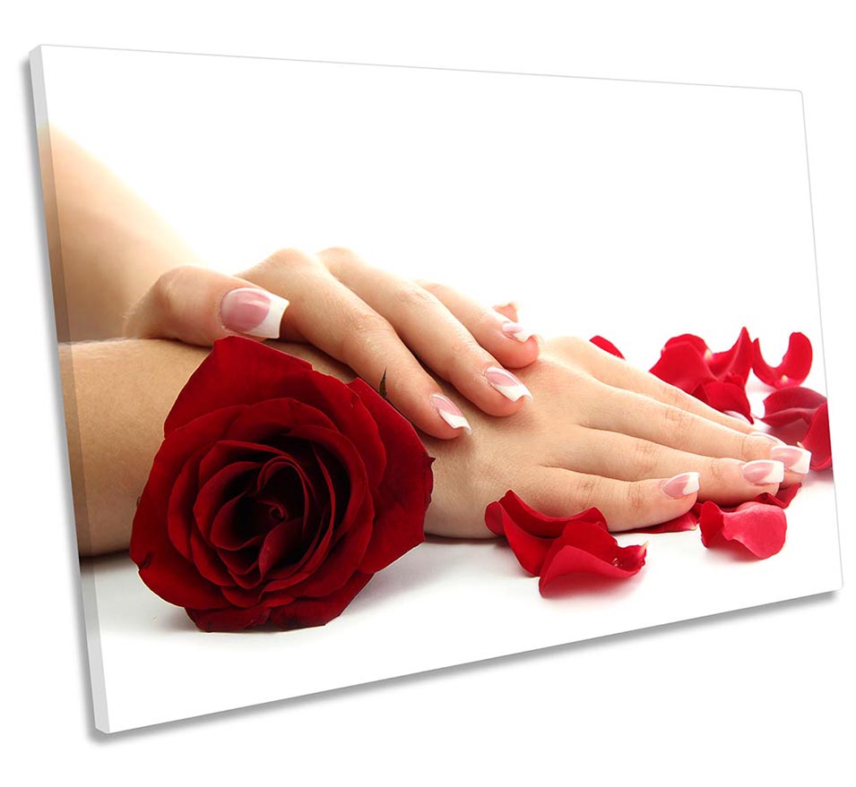 Nail Salon Red Roses Beauty