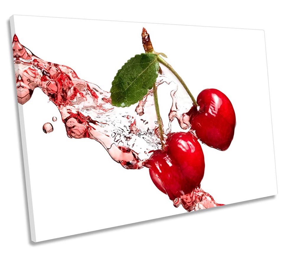 Red Cherry Fruit Splash Kitchen