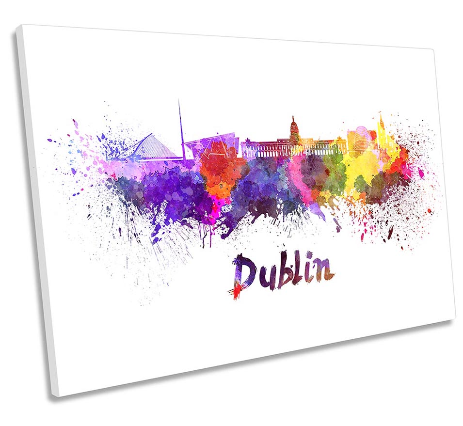 Dublin Watercolour Skyline