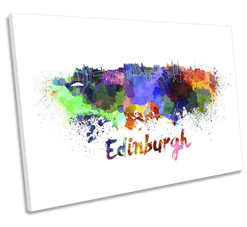 Edinburgh Watercolour Skyline