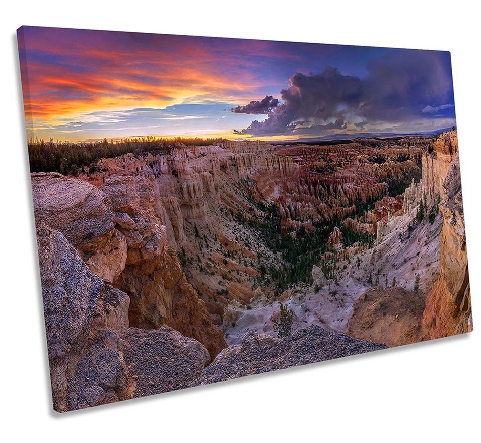 Bryce Canyon Landscape Sunset