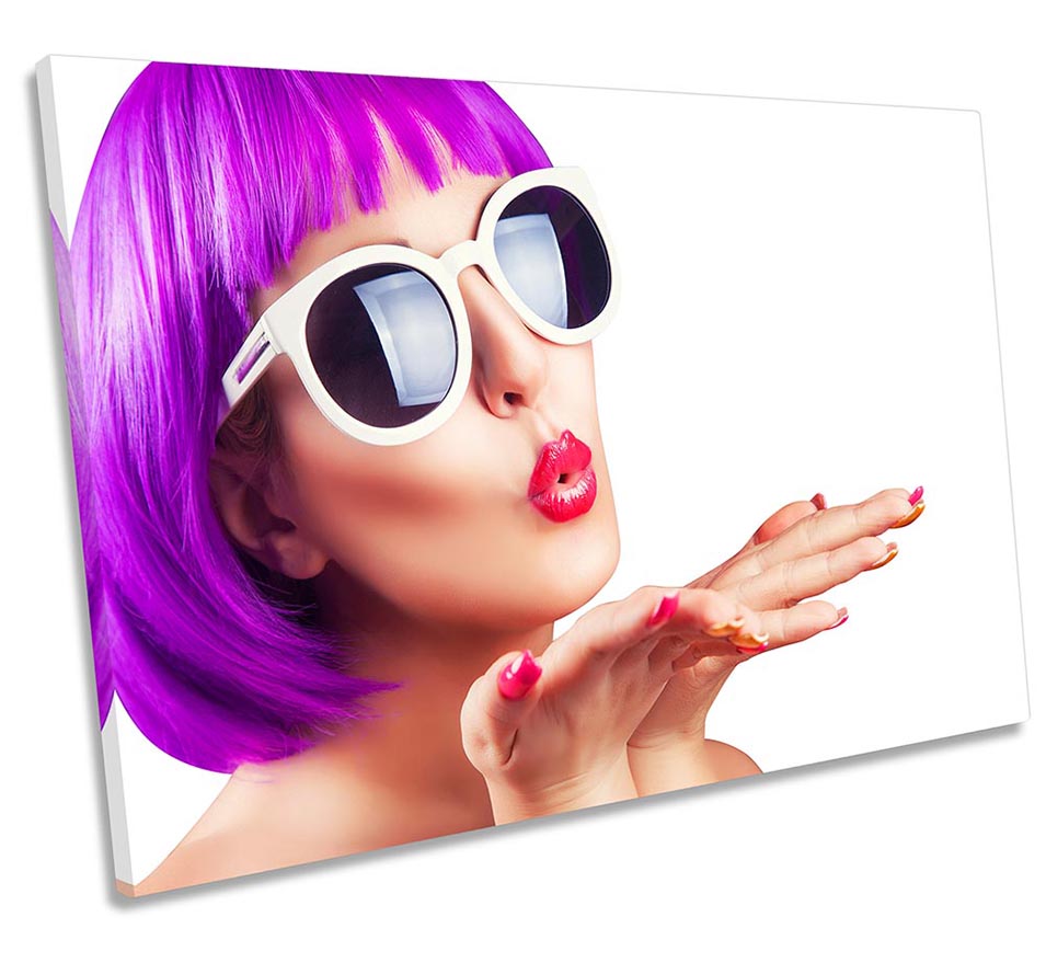 Funky Purple Hair Beauty Fashion
