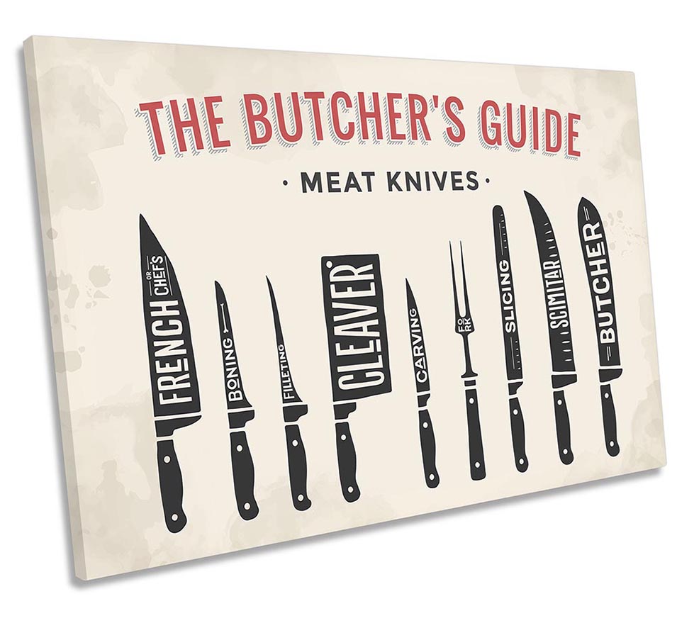 Butcher Meat Knives Kitchen