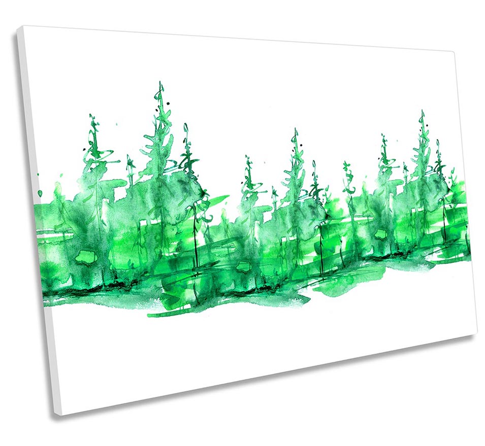 Green Forest Watercolour