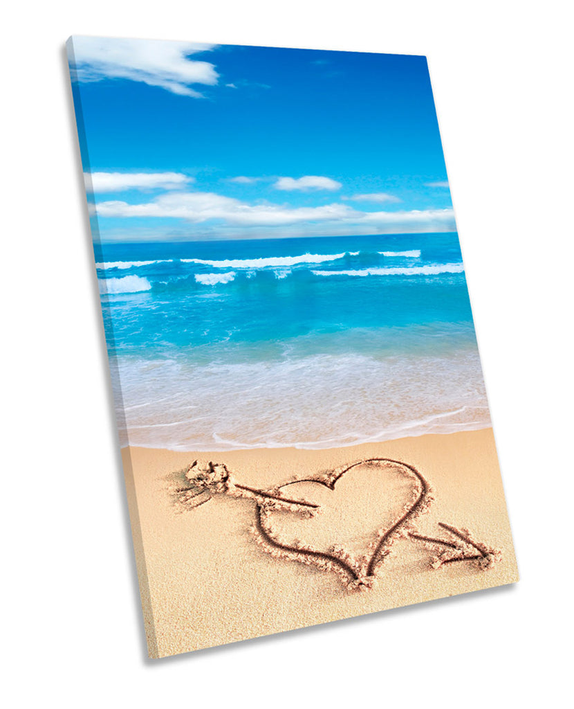 Beach Love Heart Sand