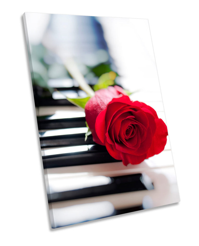 Rose Flower Music Piano Floral