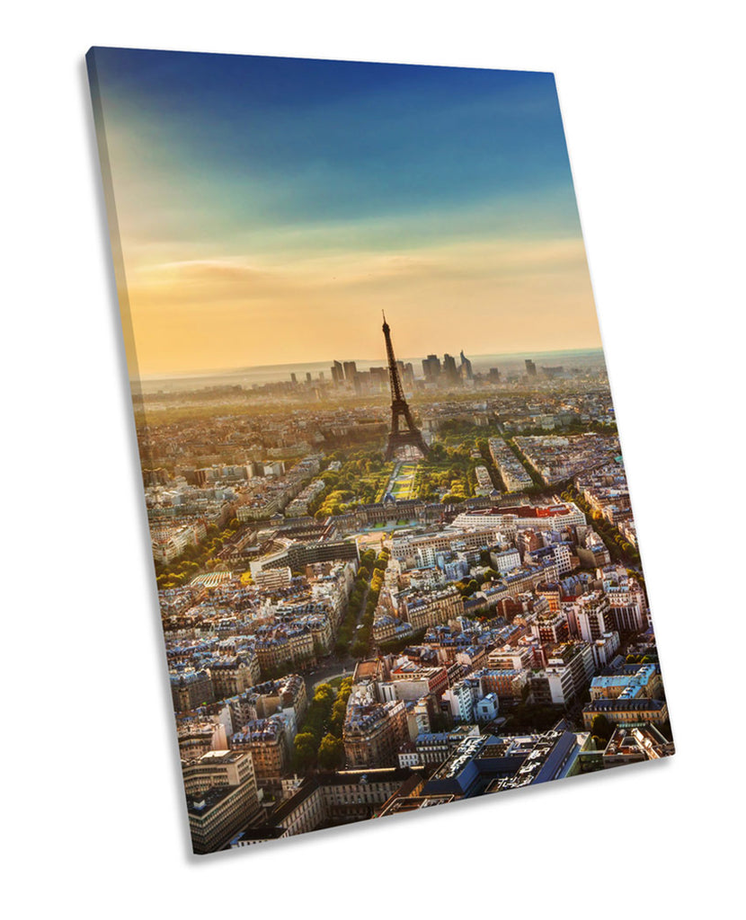 Eiffel Tower Sunset Paris City