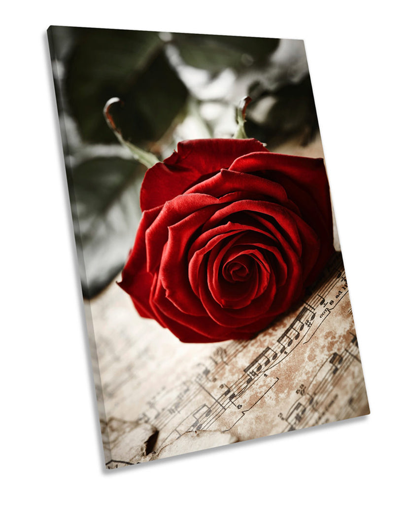 Floral Rose Flower Music Sheet