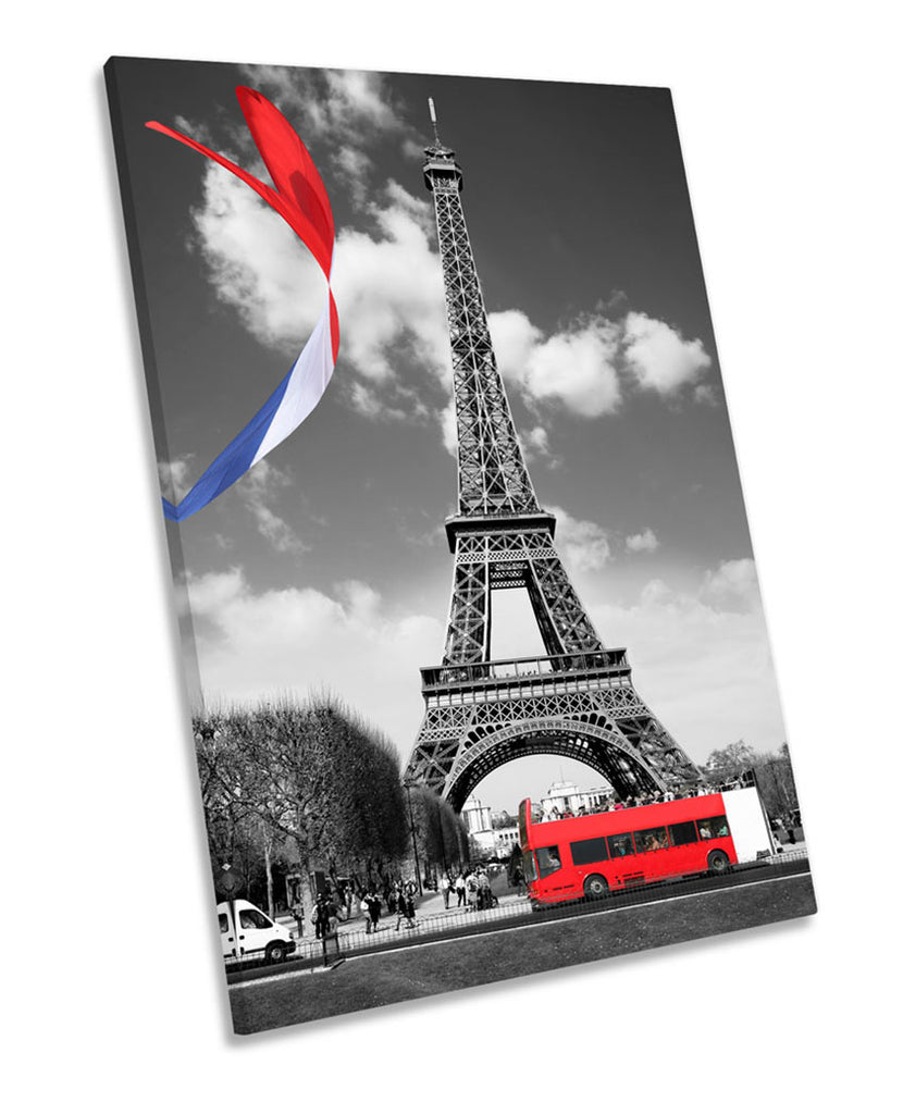 Eiffel Tower Bus Flag
