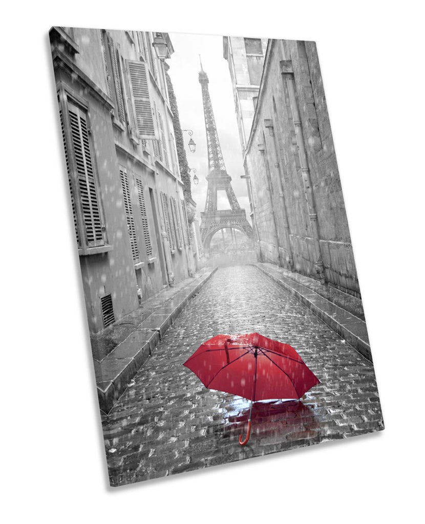 Red Umbrella Eiffel Tower Paris
