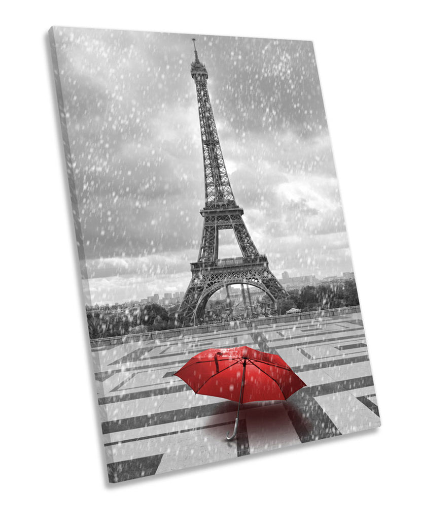 Eiffel Tower Red Umbrella Paris