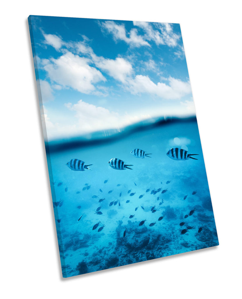 Reef Fish Blue Marine Seascape