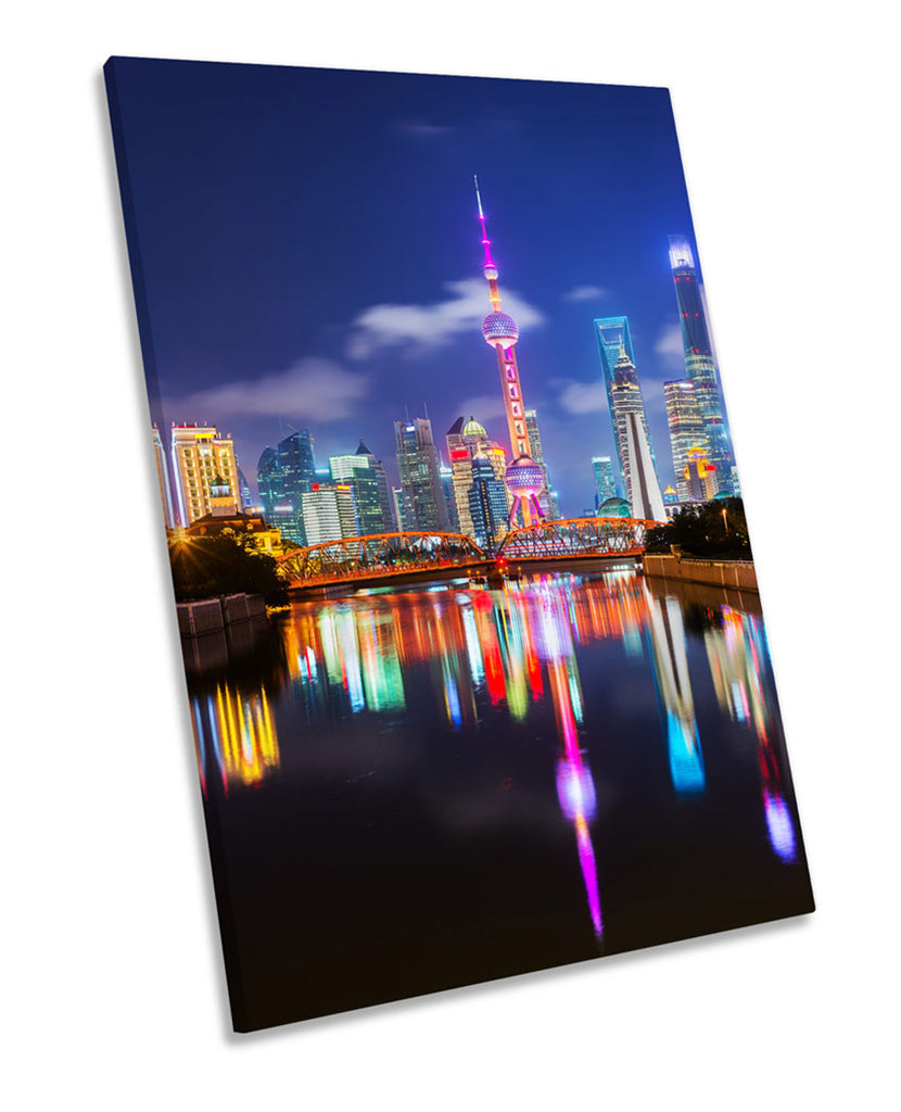Shanghai China Skyline Night