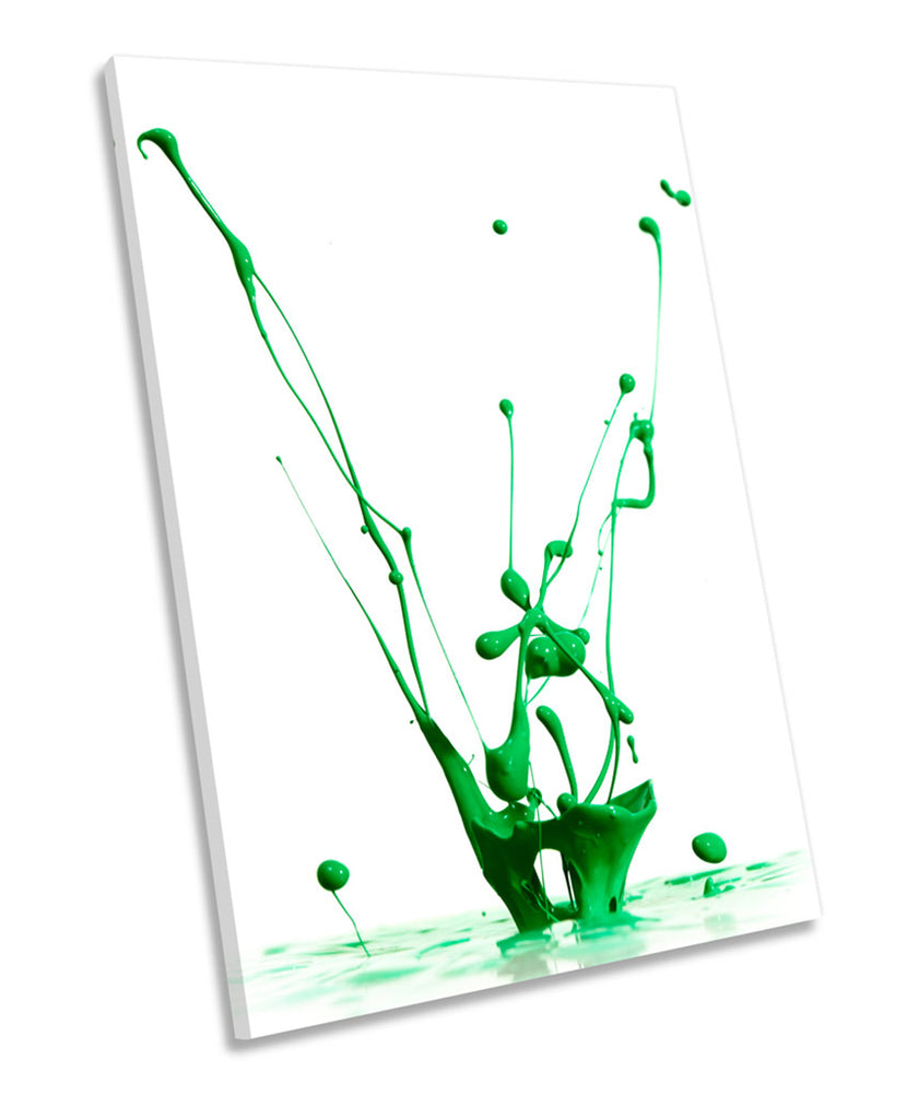 Green Paint Splash Abstract