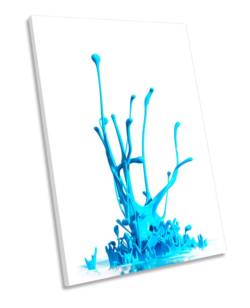 Blue Paint Splash Abstract