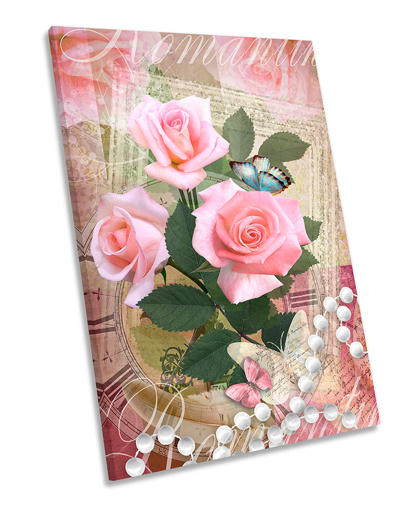 Three Pink Roses Floral Flower