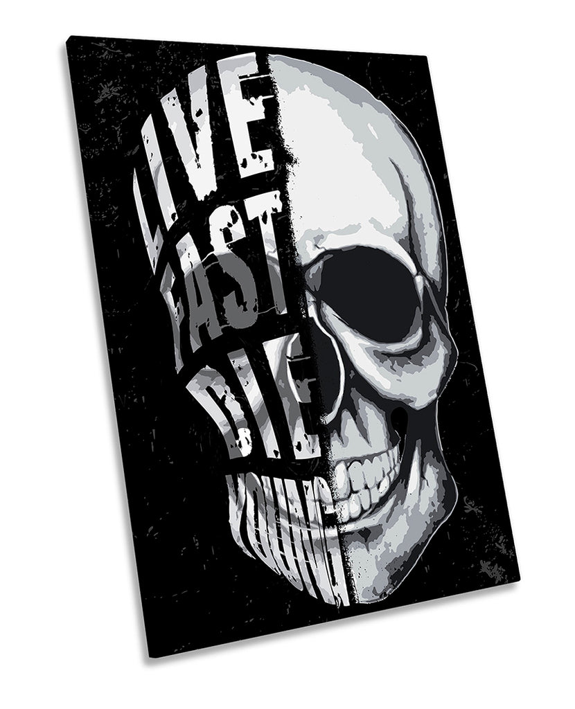 Skull Live Fast Die Young
