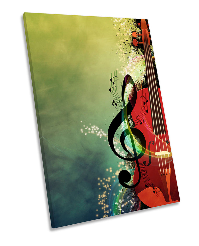 Violin Music Note Green