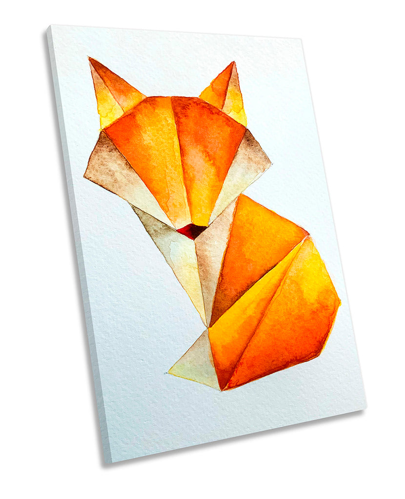 Fox Watercolour Orange