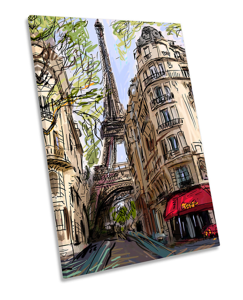Eiffel Tower Street Paris Multi-Coloured
