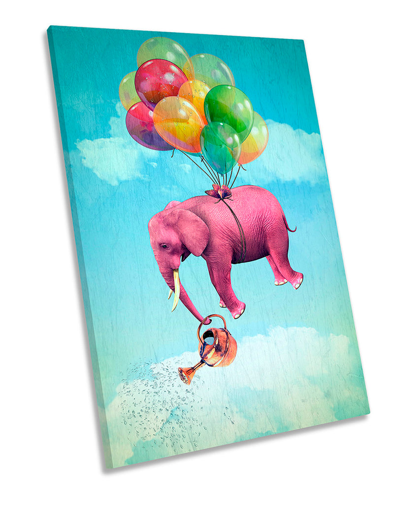 Elephant Surrealism Balloons Pink
