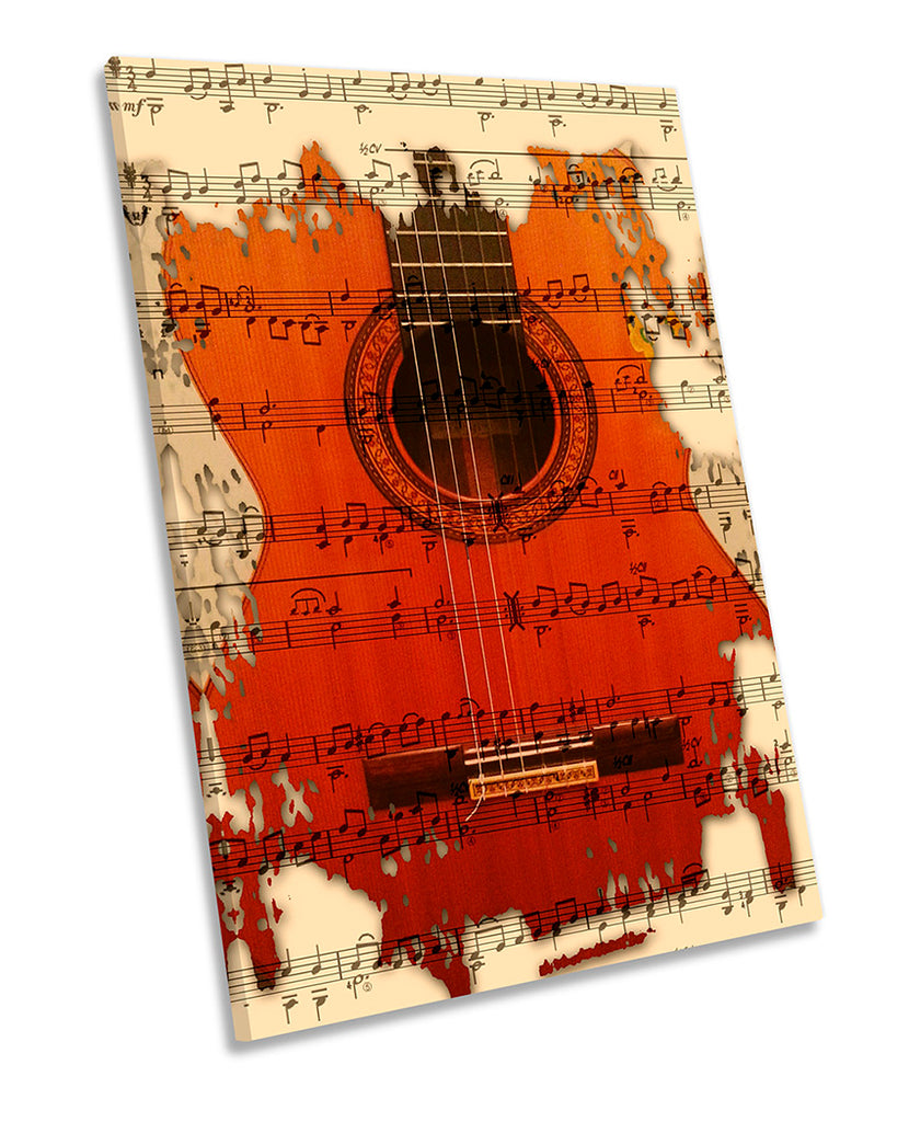 Violin Music Note Sheet Brown