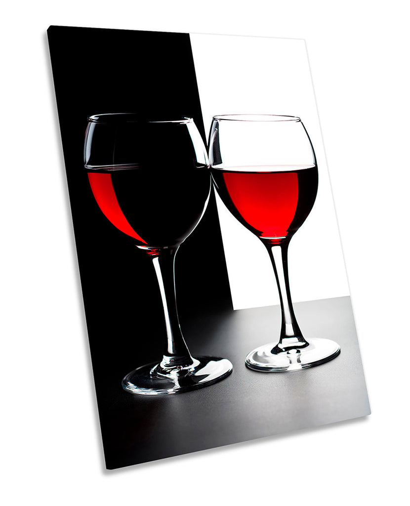 Two Glasses of Wine Red