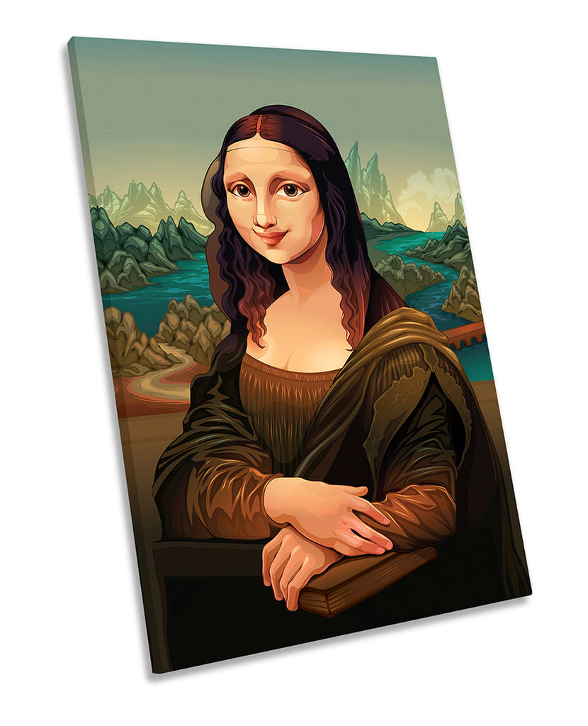 Funny Mona Lisa Multi-Coloured