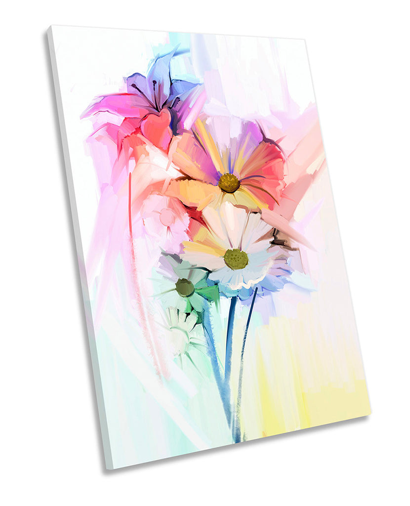 Daisy Lily Floral Flowers Multi-Coloured