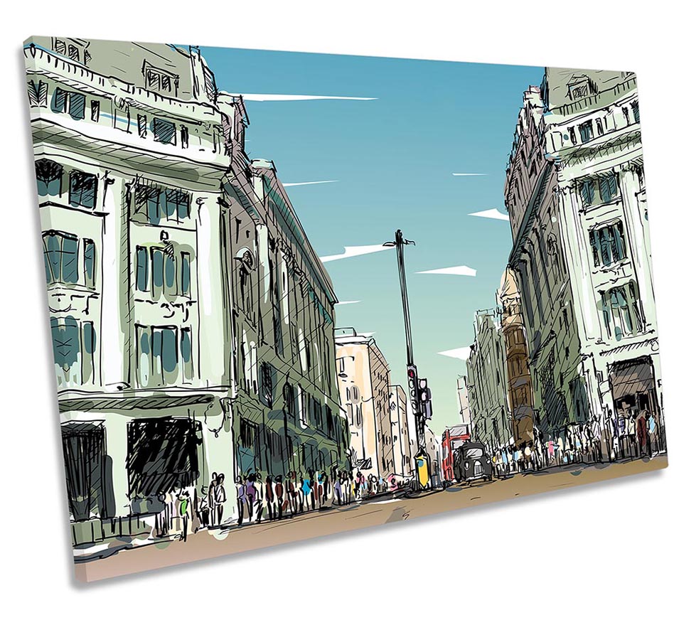 London Regent Street Multi-Coloured