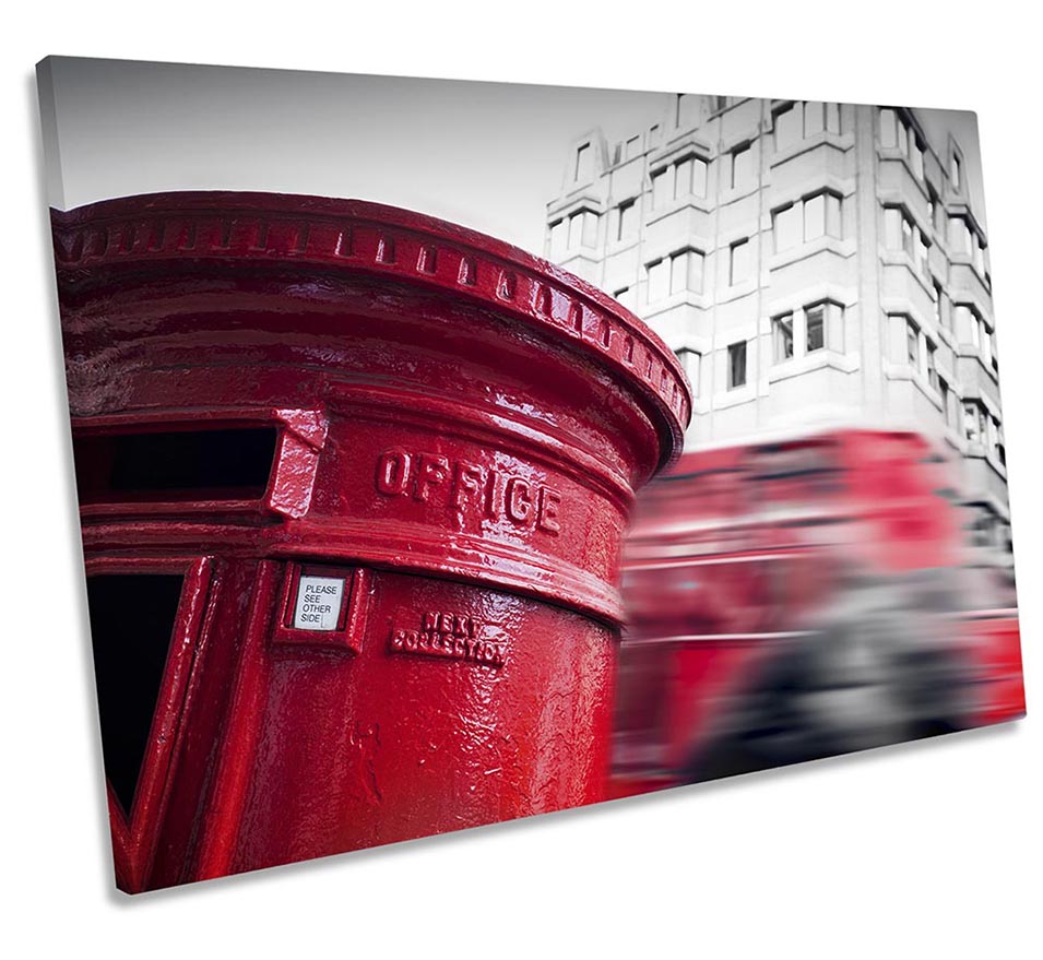 Iconic London Letterbox Red