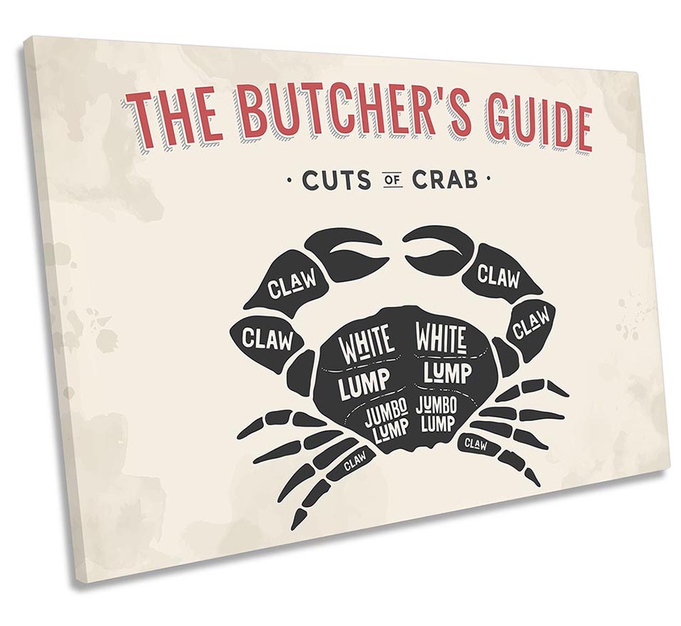 The Butcher's Cuts Guide Crab Beige