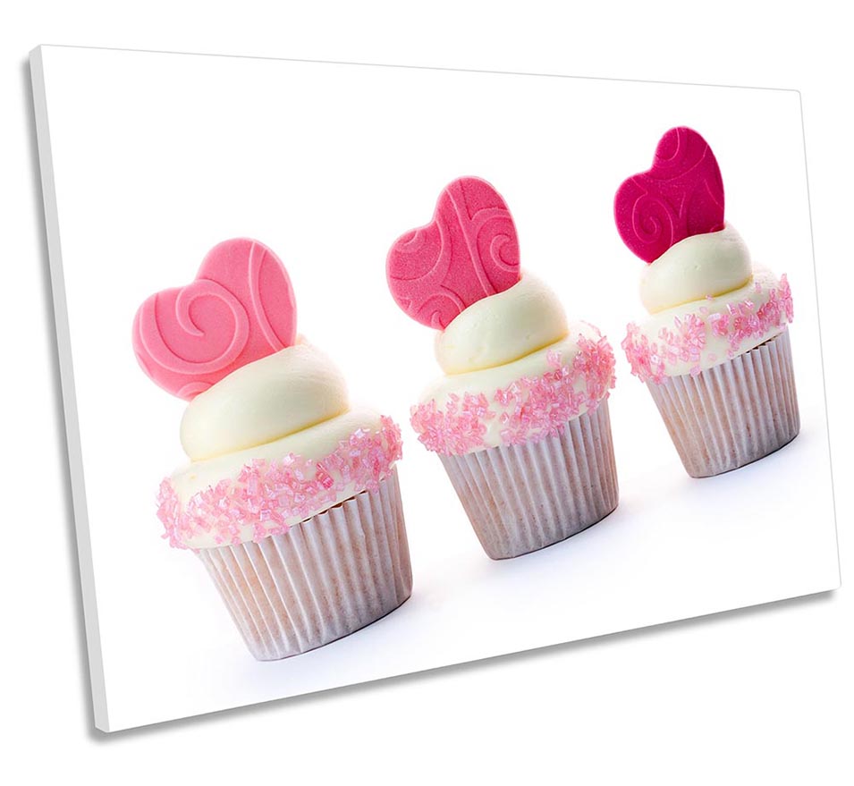 Shabby Chic Cup Cakes Pink