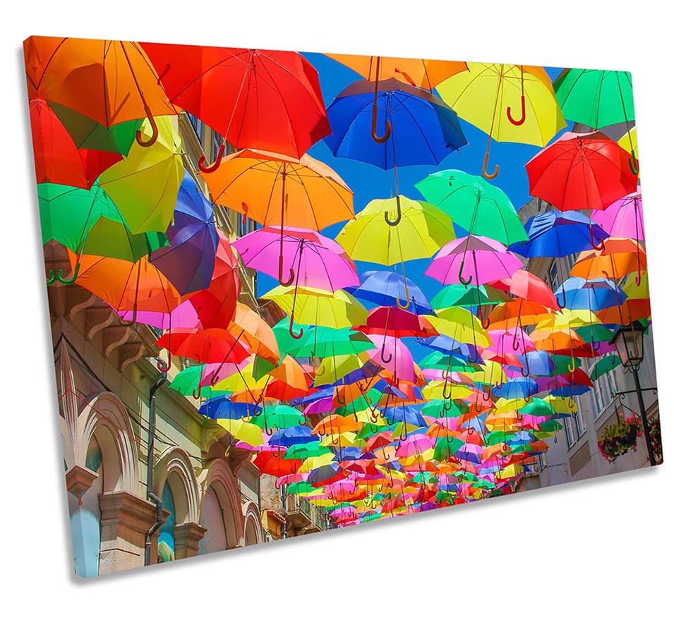 Umbrella Sky Modern Multi-Coloured